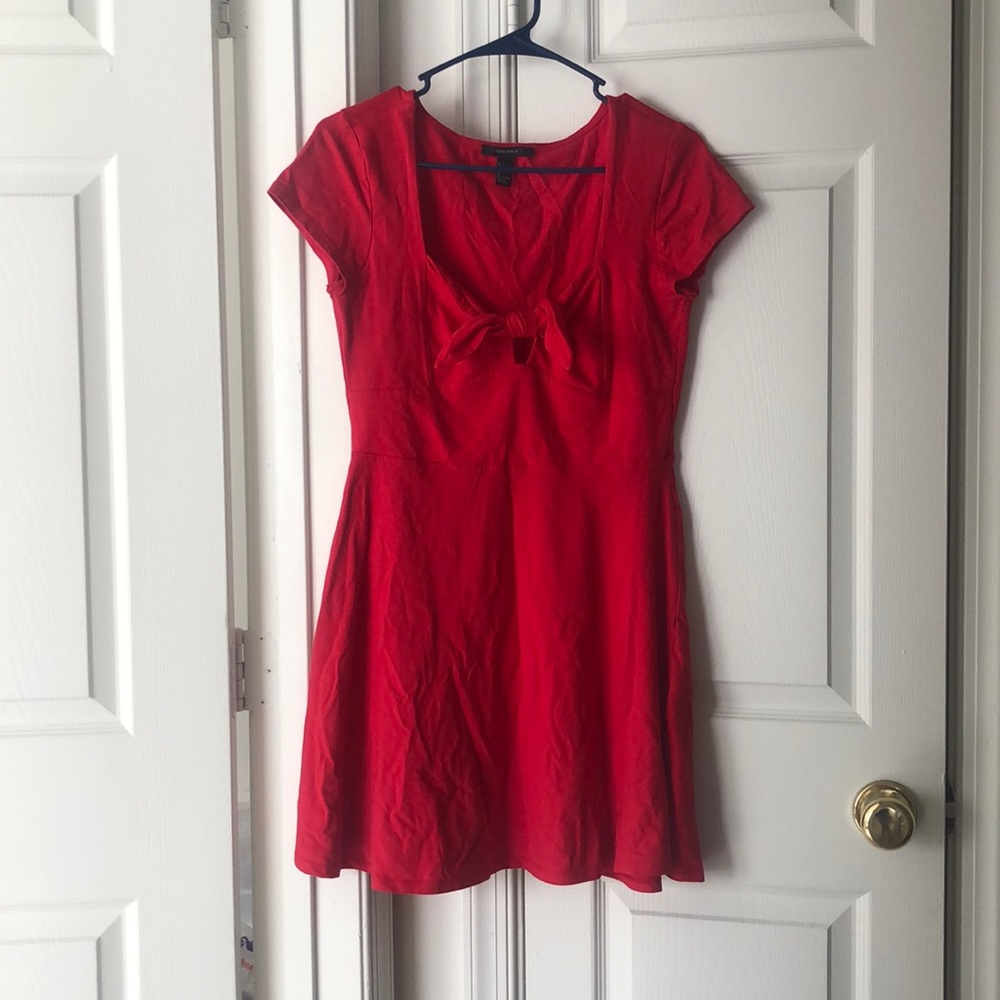 red forever 21 dress size large